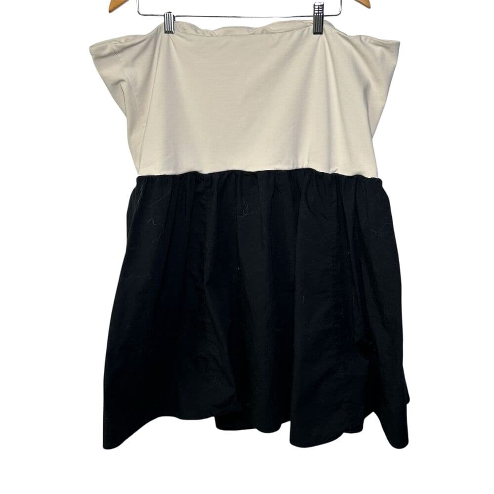 J.Crew Strapless Colorblock Midi Mixy Dress 2X - Thumbnail 3