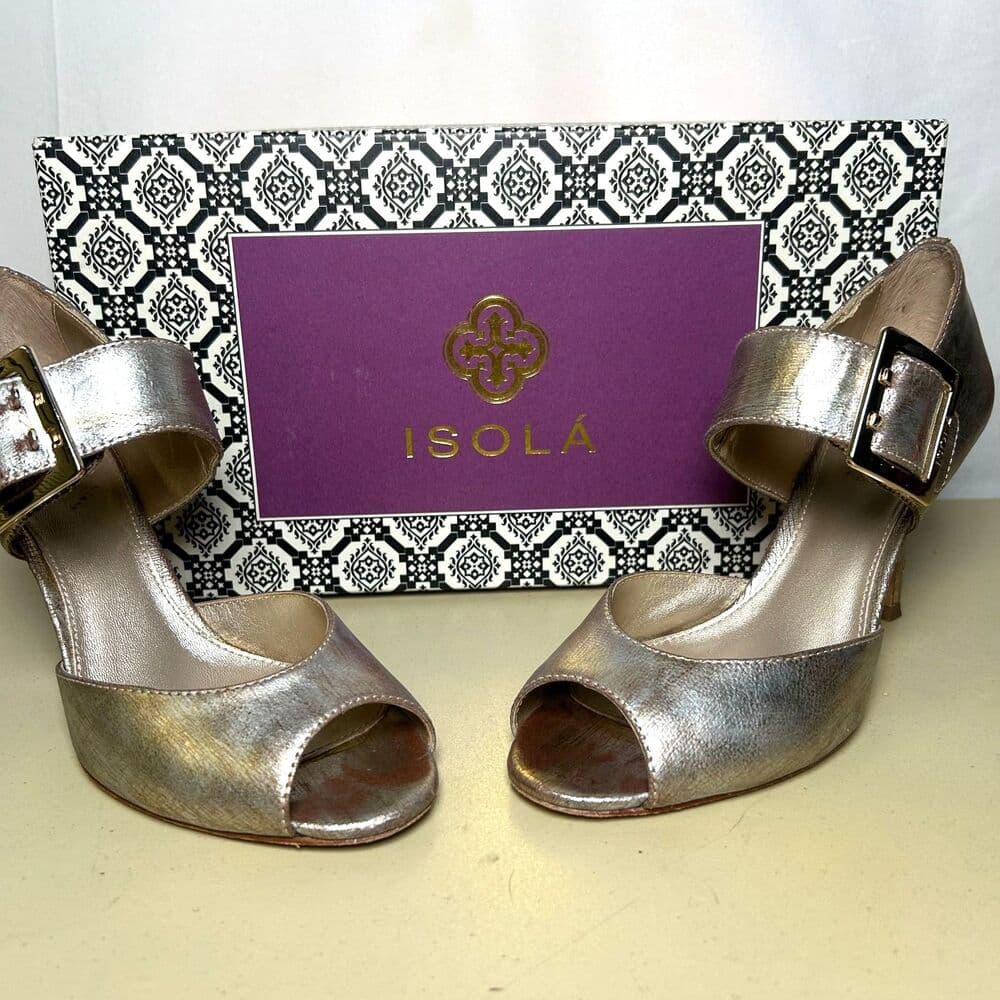 Isolá Della pump in gold size 6.5 - Thumbnail 7
