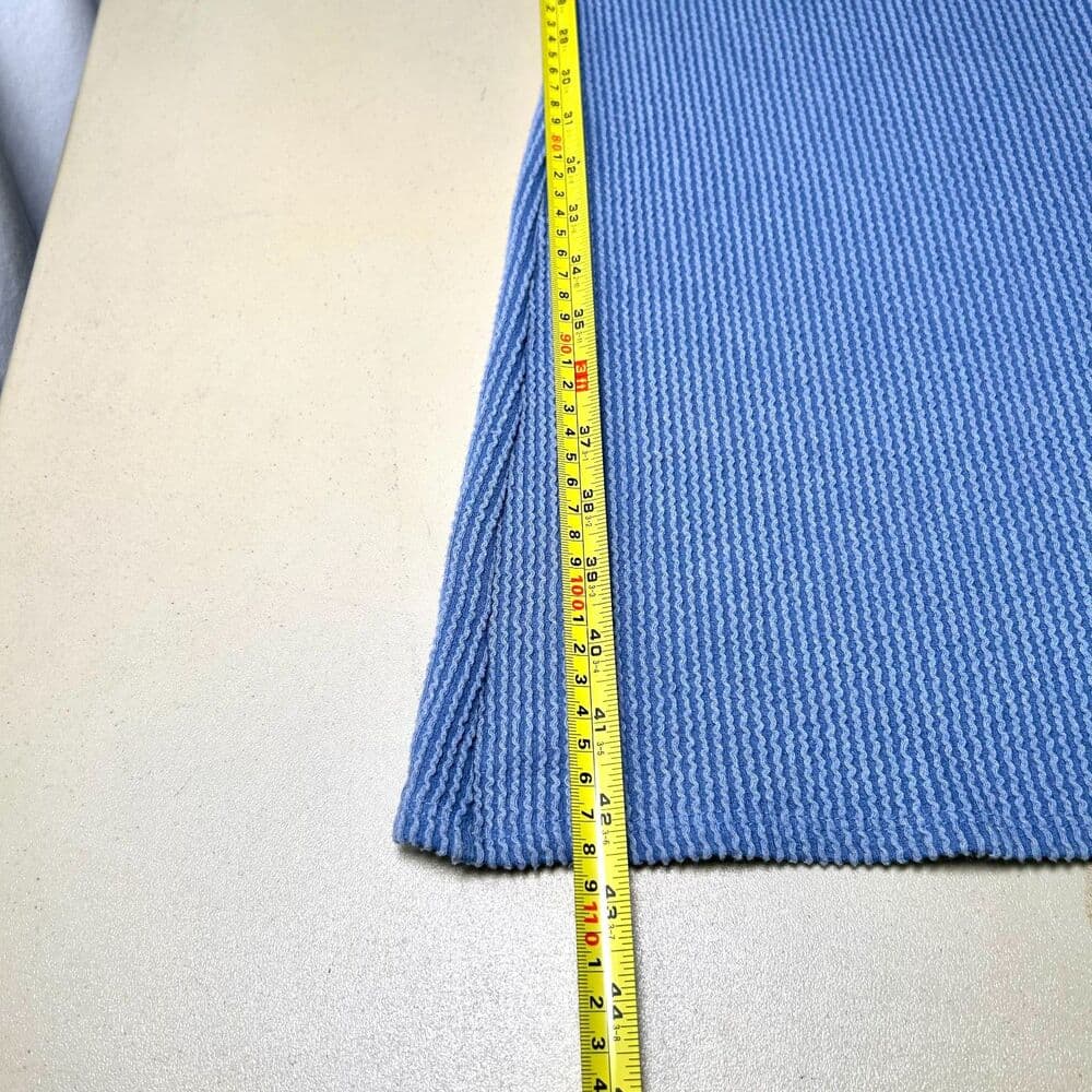 retro Teenbell blue ribbed knit flare leg Y2K pants XL - Thumbnail 6
