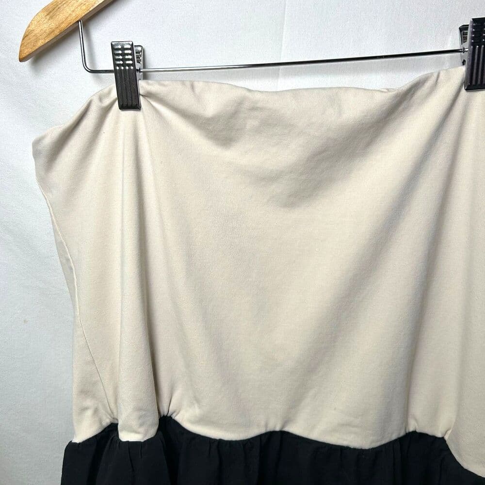 J.Crew Strapless Colorblock Midi Mixy Dress 2X - Thumbnail 4