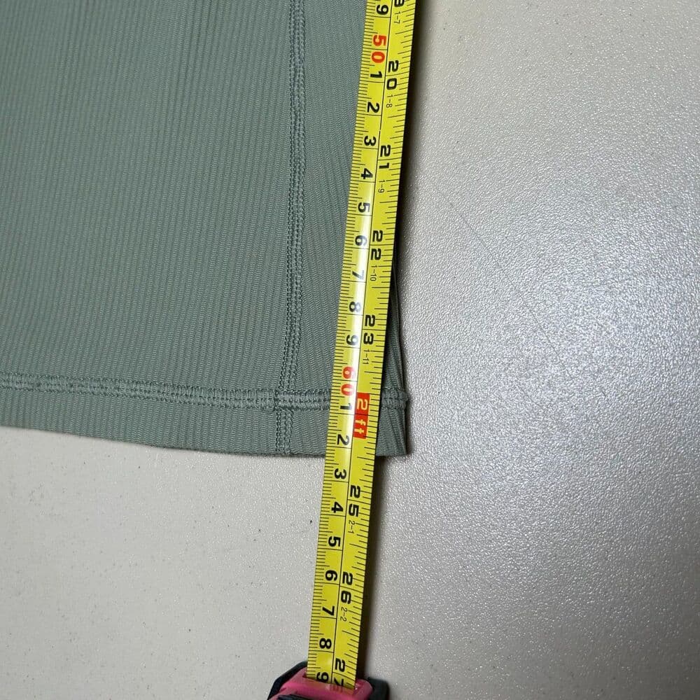 Athleta Green Elation Rib Crop Flare Pants Large - Thumbnail 6