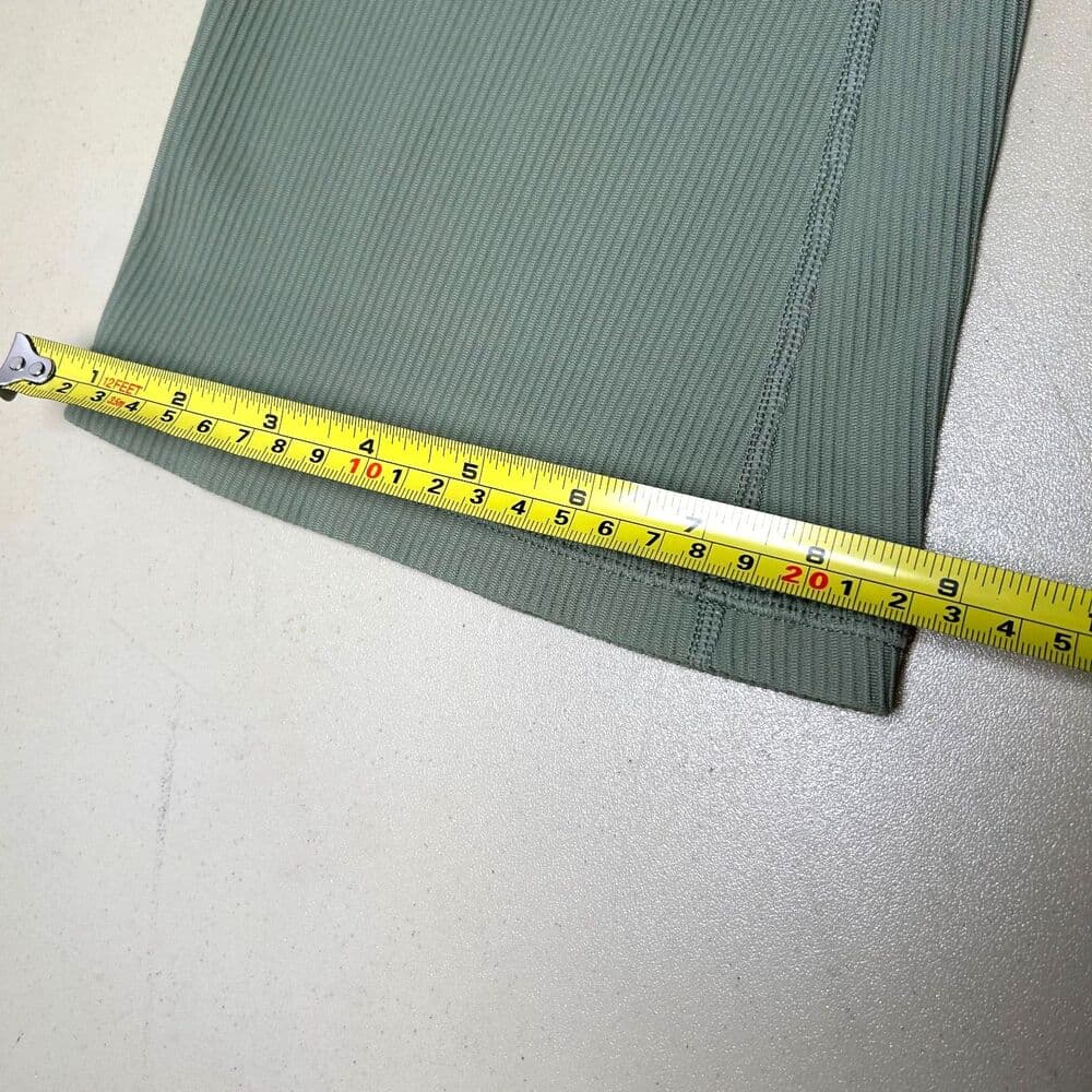 Athleta Green Elation Rib Crop Flare Pants Large - Thumbnail 8