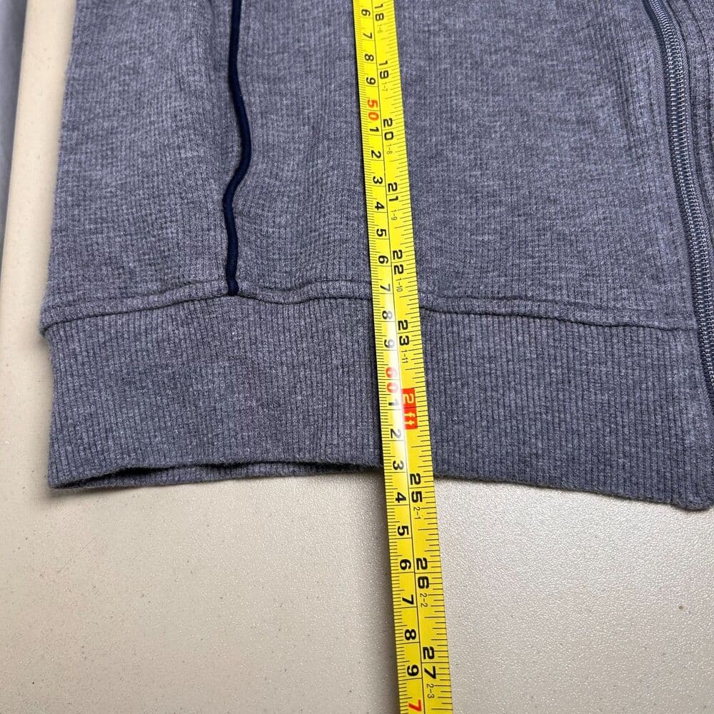 Michael Kors grey textured knit full-zip cardigan sweater Size L - Thumbnail 6