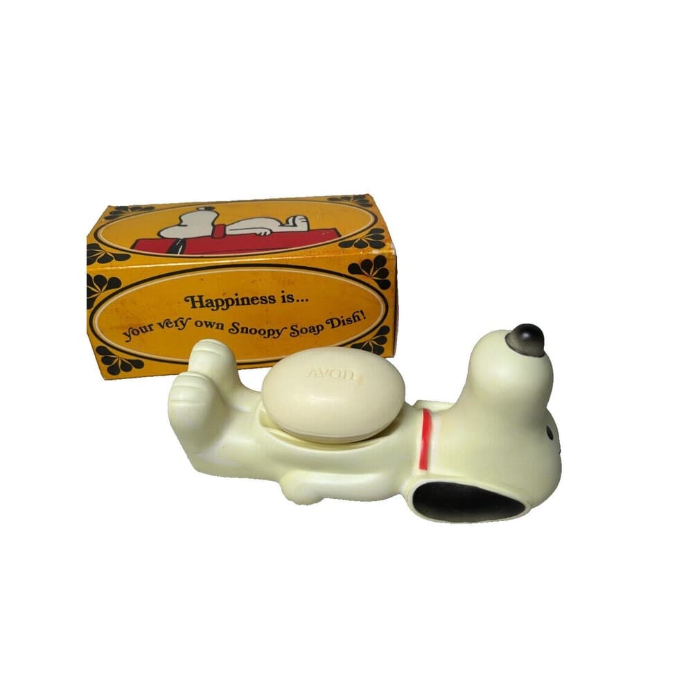 Vintage Avon Snoopy Soap Dish w/ original Avon soap - Thumbnail 2