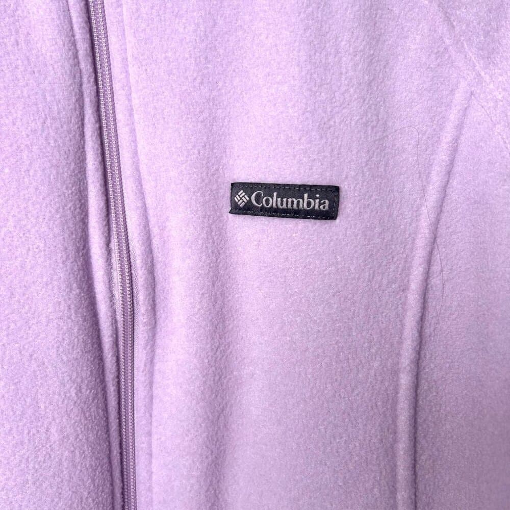 Columbia Women's Benton Springs Full-Zip fleece jacket in light purple Size 1X - Thumbnail 4