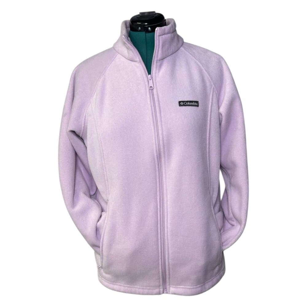 Columbia Women's Benton Springs Full-Zip fleece jacket in light purple Size 1X - Thumbnail 9