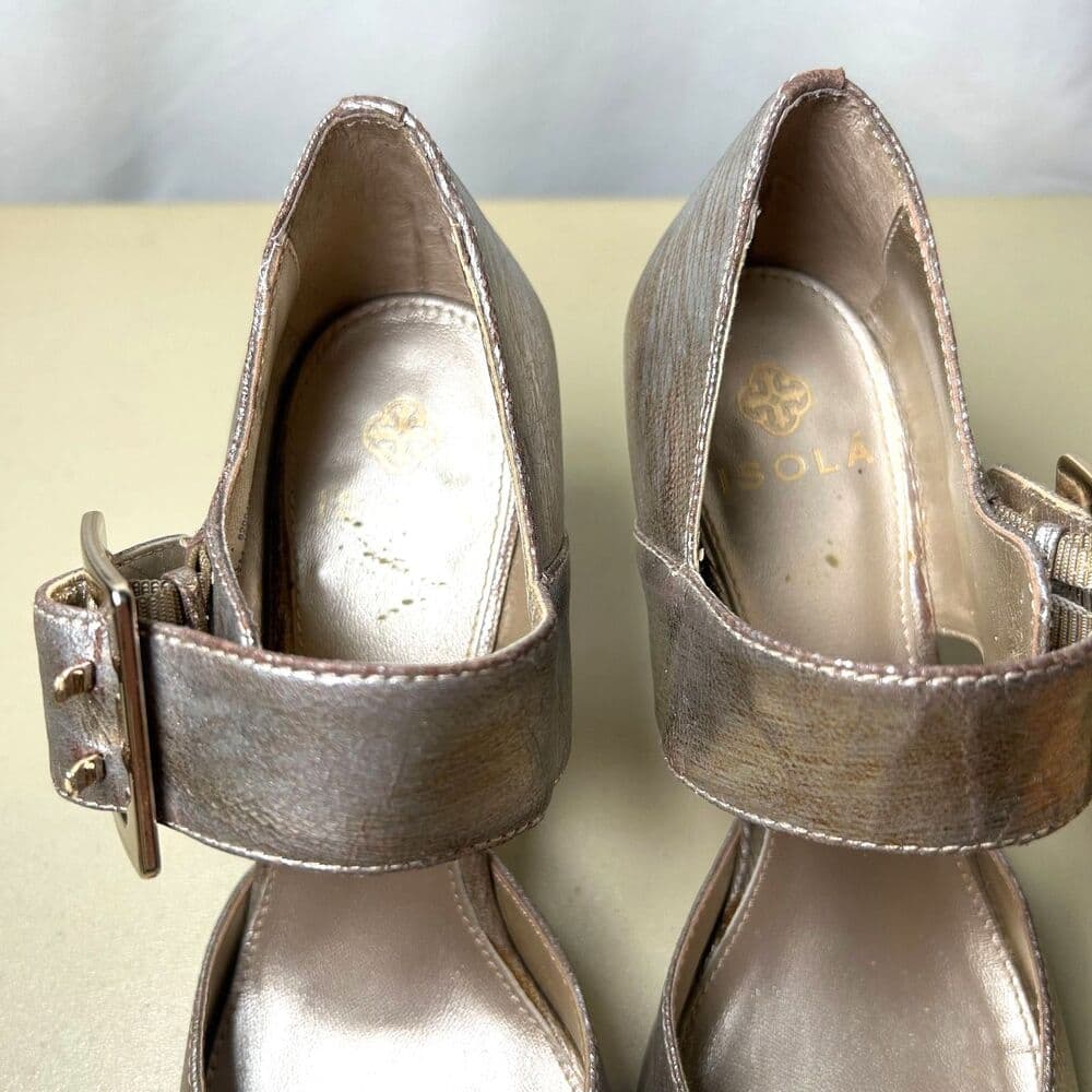 Isolá Della pump in gold size 6.5 - Thumbnail 4