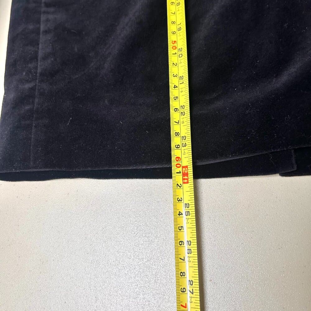 Ann Taylor Black Velvet Pencil Skirt Size 10 Dark Academia - Thumbnail 7