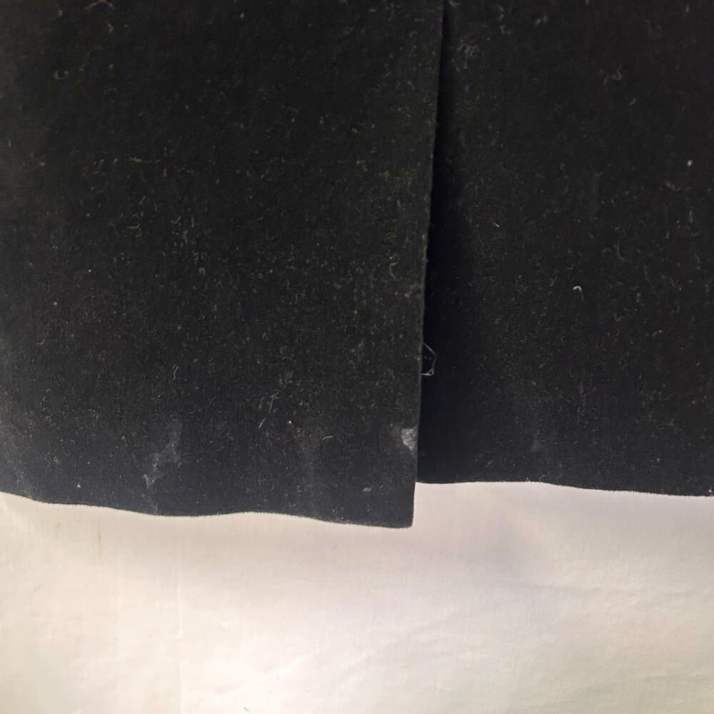 Ann Taylor Black Velvet Pencil Skirt Size 10 Dark Academia - Thumbnail 4