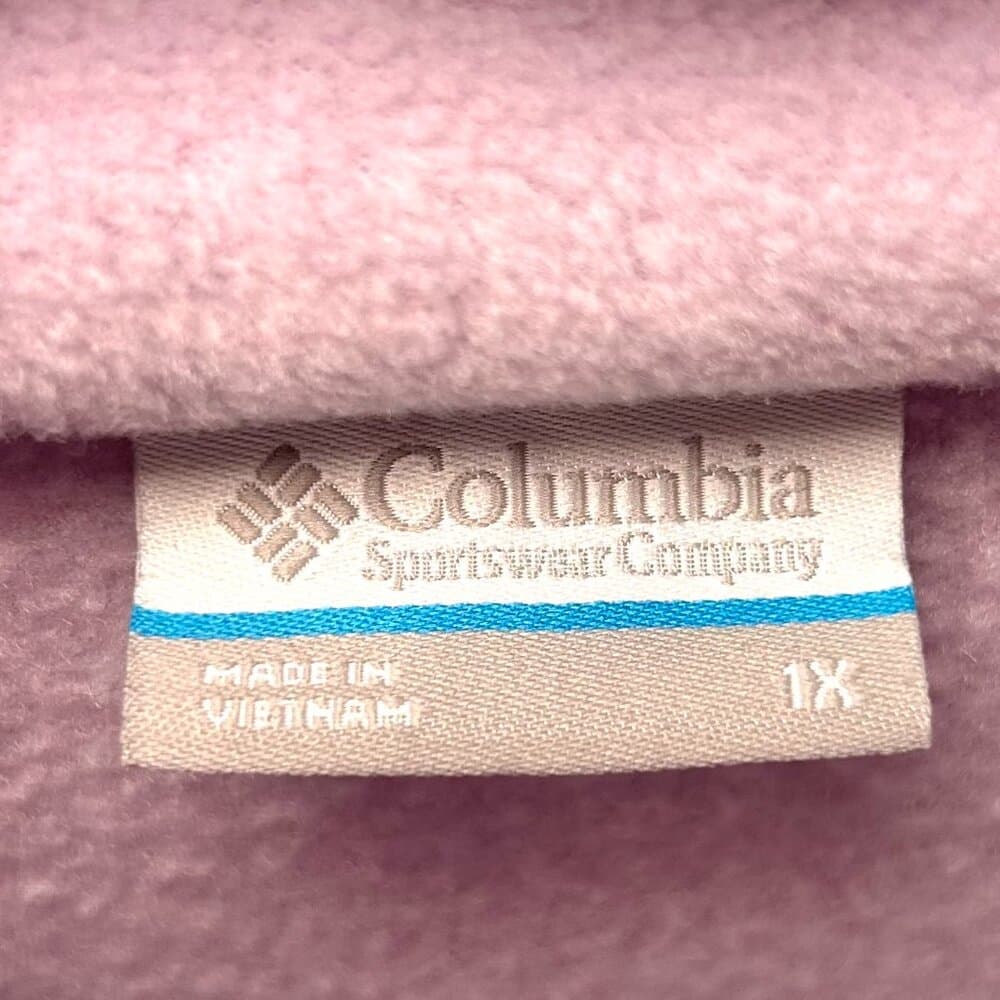 Columbia Women's Benton Springs Full-Zip fleece jacket in light purple Size 1X - Thumbnail 3