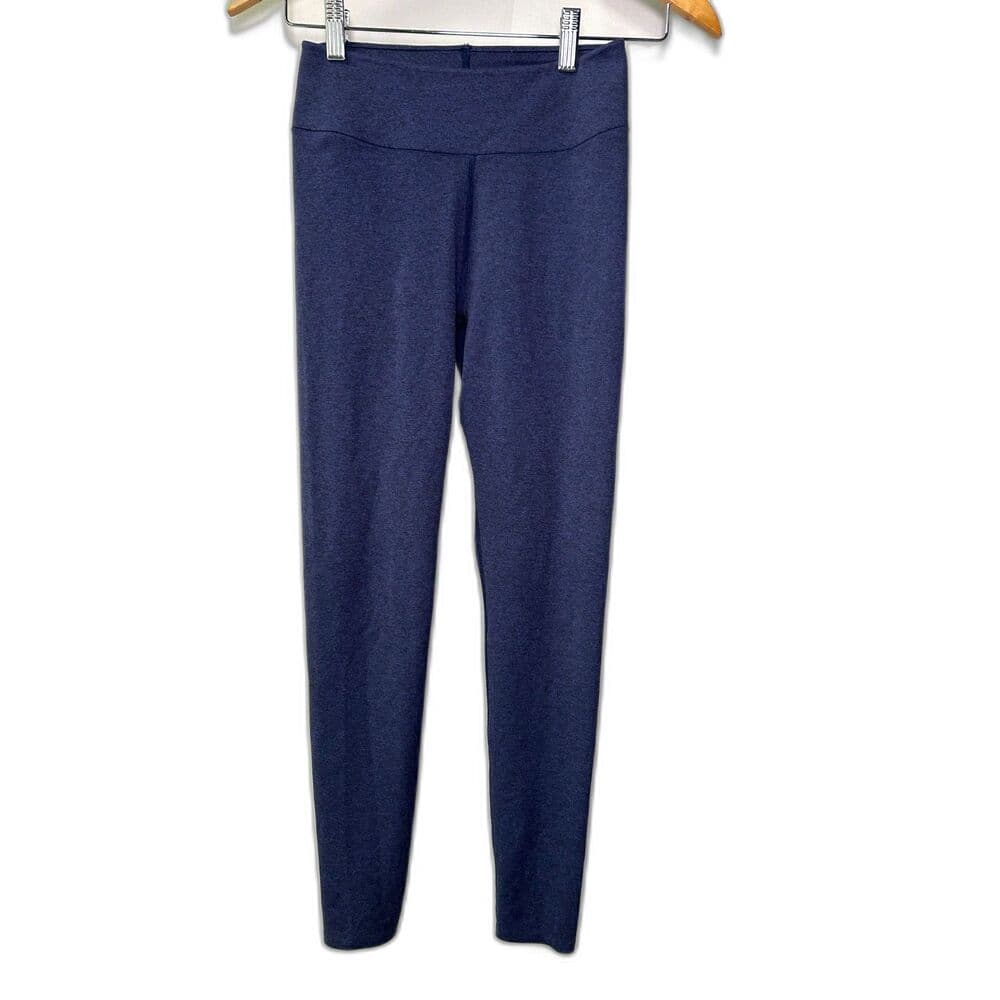 Uniqlo Heathered Navy Blue Capri Leggings XS - Thumbnail 10