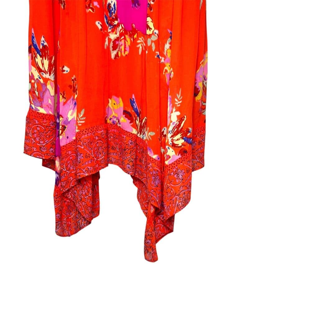 Anthropologie Maeve Grecia Red Off Shoulder Ruffle Dress Tomato Girl Coquette 0 - Thumbnail 6