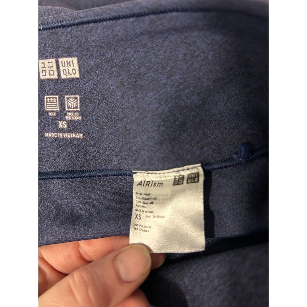 Uniqlo Heathered Navy Blue Capri Leggings XS - Thumbnail 6