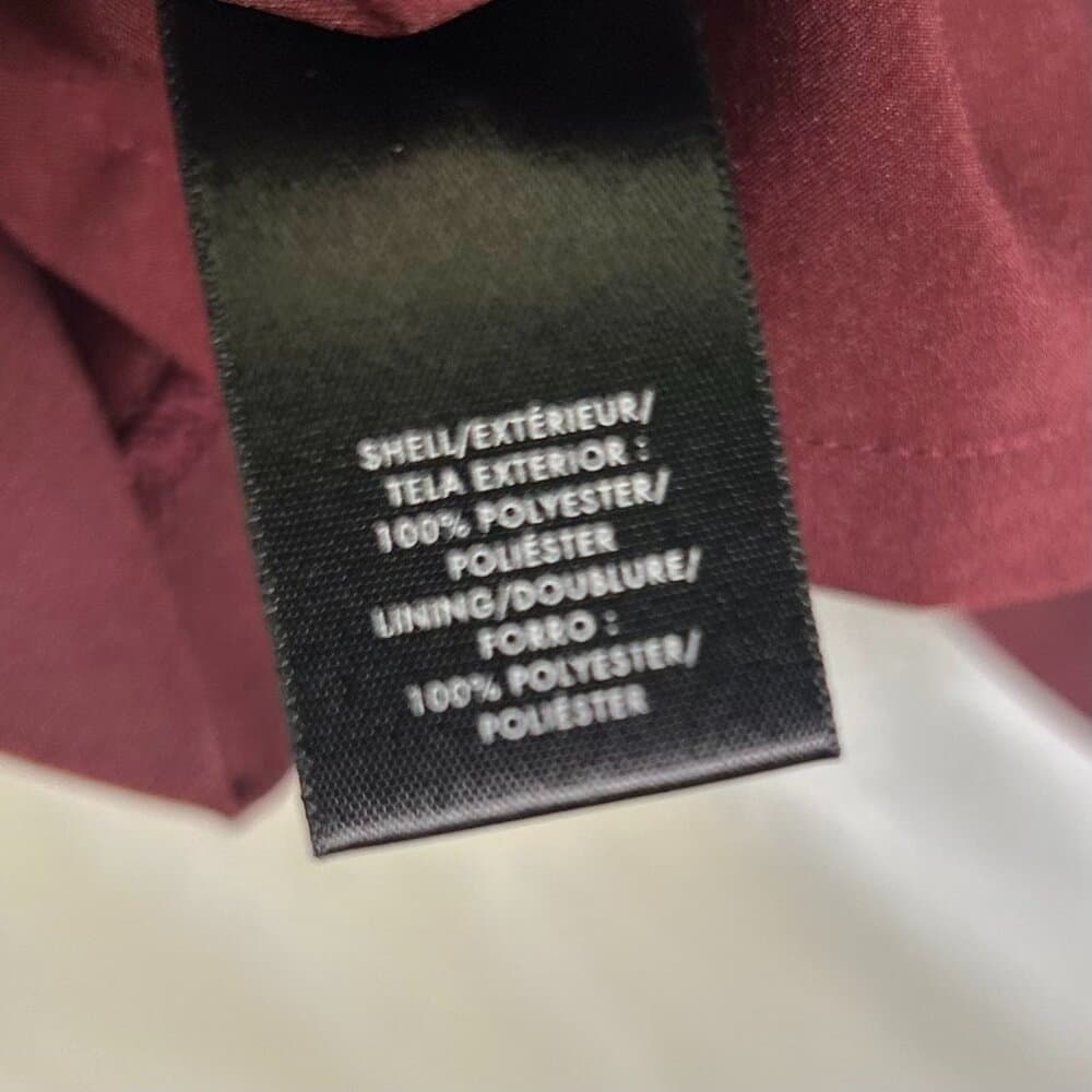 Ann Taylor Maroon Bell Sleeve Shift Dress Size 12 - Thumbnail 3