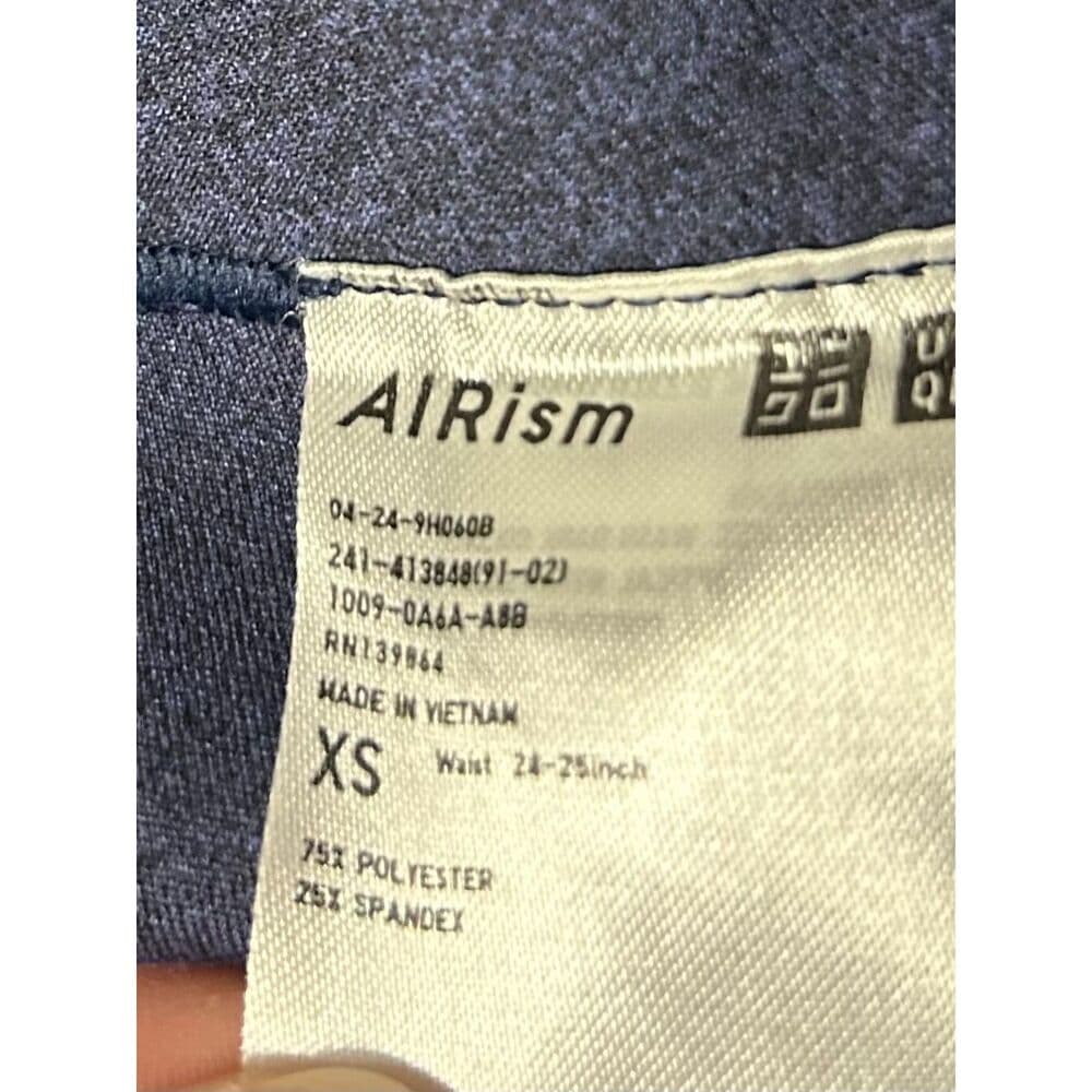 Uniqlo Heathered Navy Blue Capri Leggings XS - Thumbnail 3
