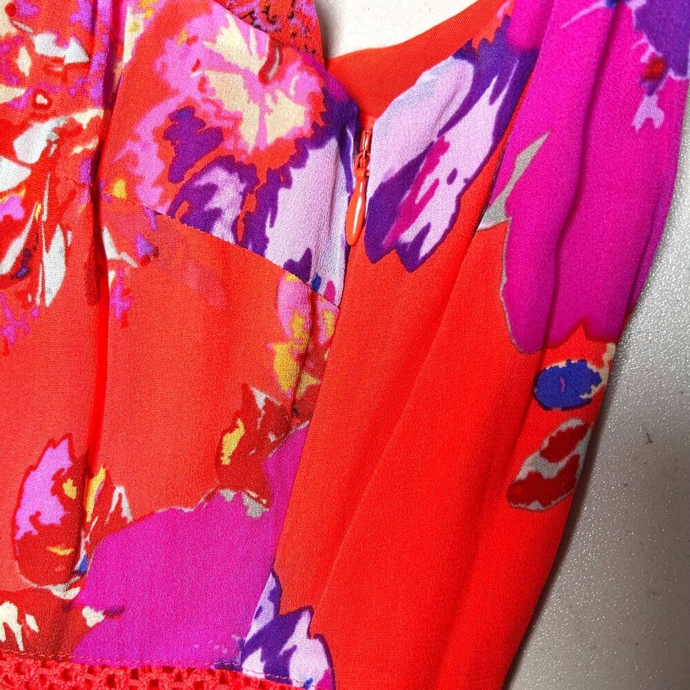 Anthropologie Maeve Grecia Red Off Shoulder Ruffle Dress Tomato Girl Coquette 0 - Thumbnail 7