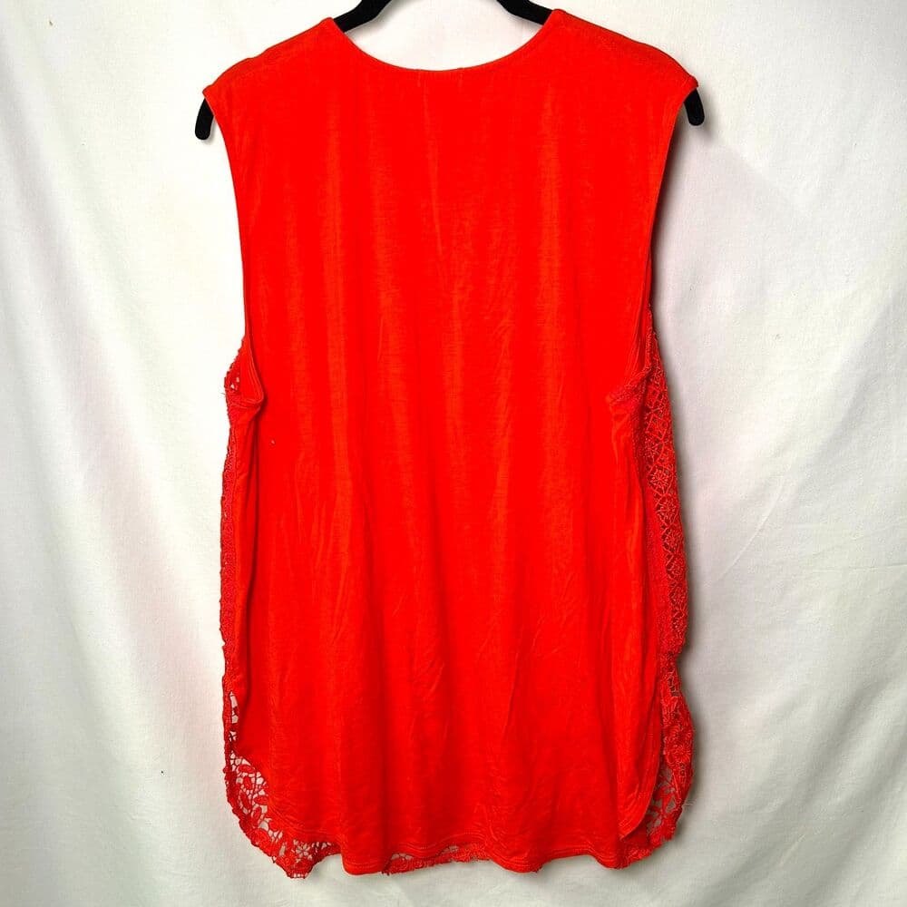 NWT Anthropologie Tiny Red Gardenia Lace Top XL Festival Bohemian - Thumbnail 5