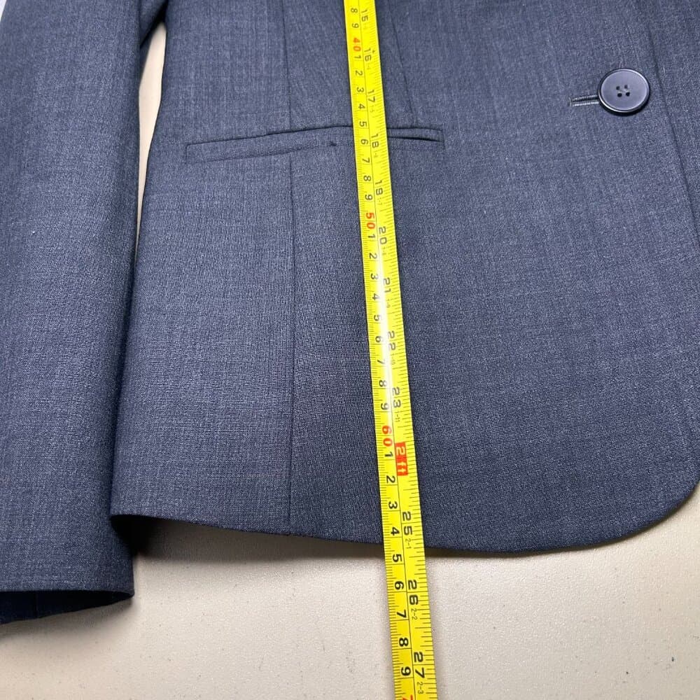 Jones New York blazer in charcoal gray stretch polyester wool blend Size 12 - Thumbnail 6
