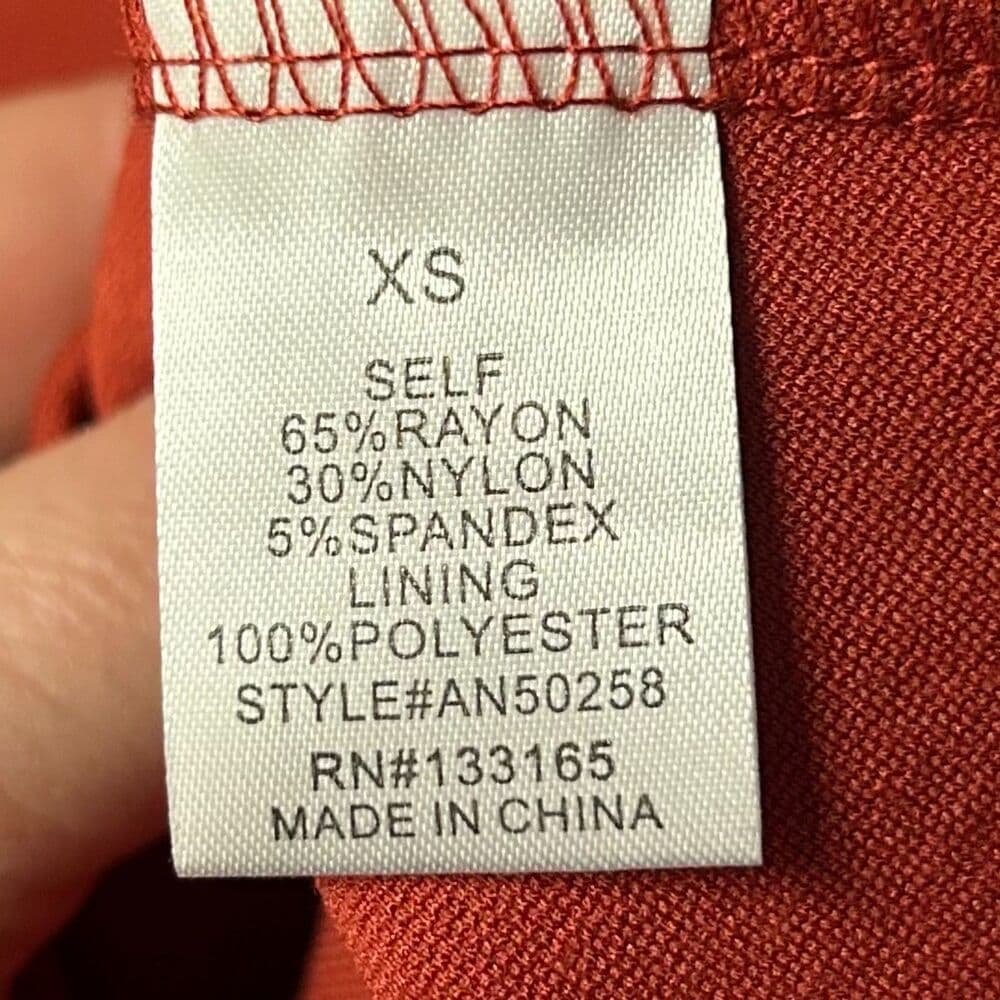 NWT Francesca's Mi Ami orange halter-style fit & flare dress XS - Thumbnail 7
