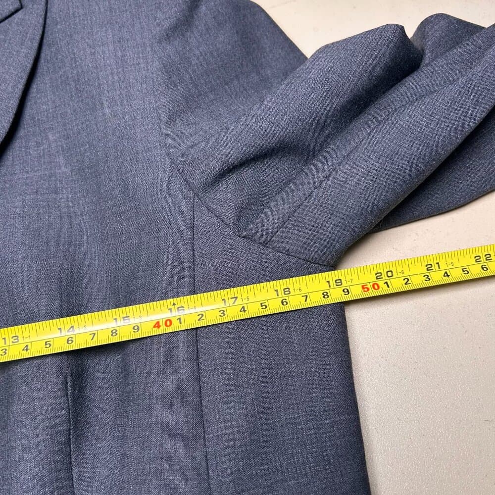 Jones New York blazer in charcoal gray stretch polyester wool blend Size 12 - Thumbnail 5