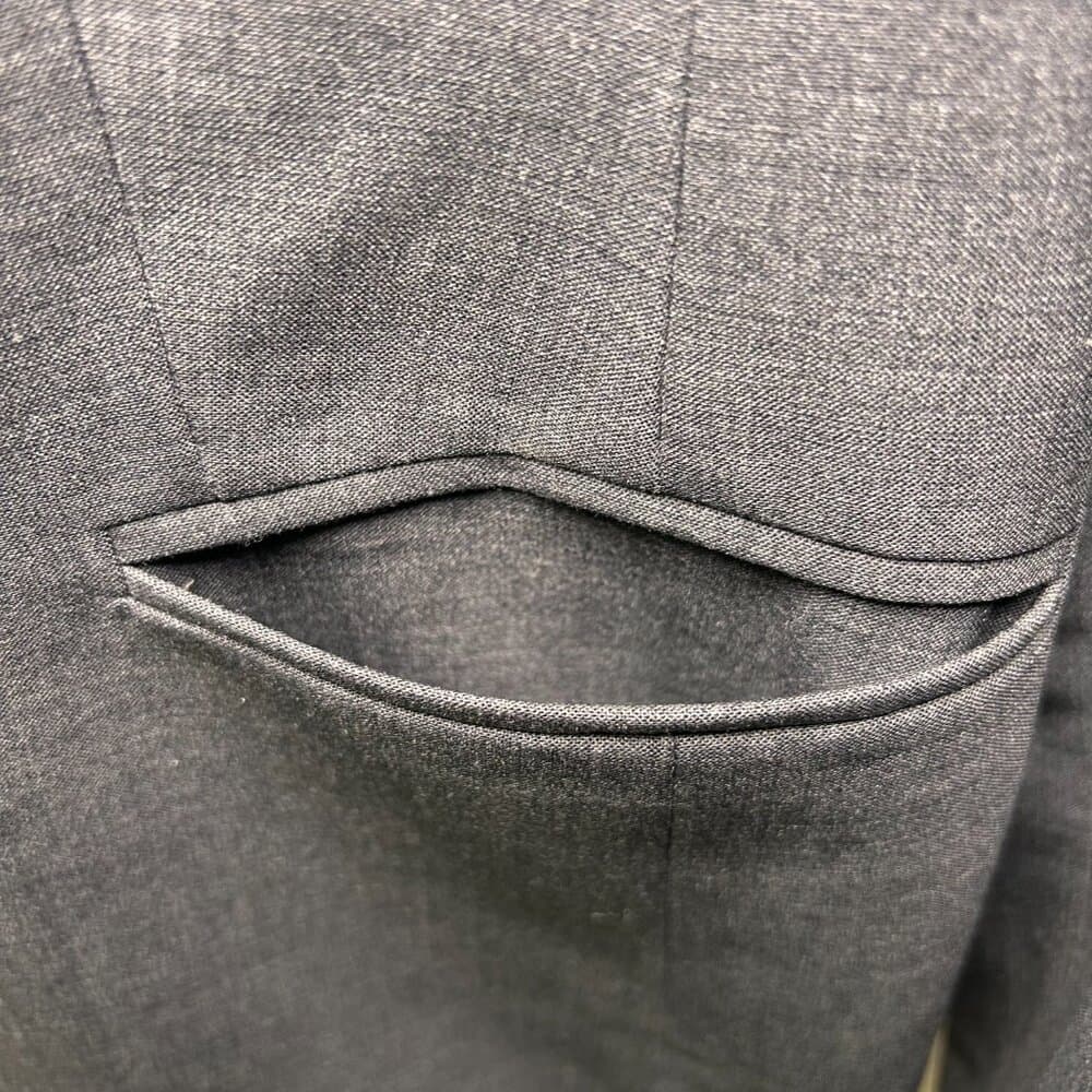 Jones New York blazer in charcoal gray stretch polyester wool blend Size 12 - Thumbnail 3