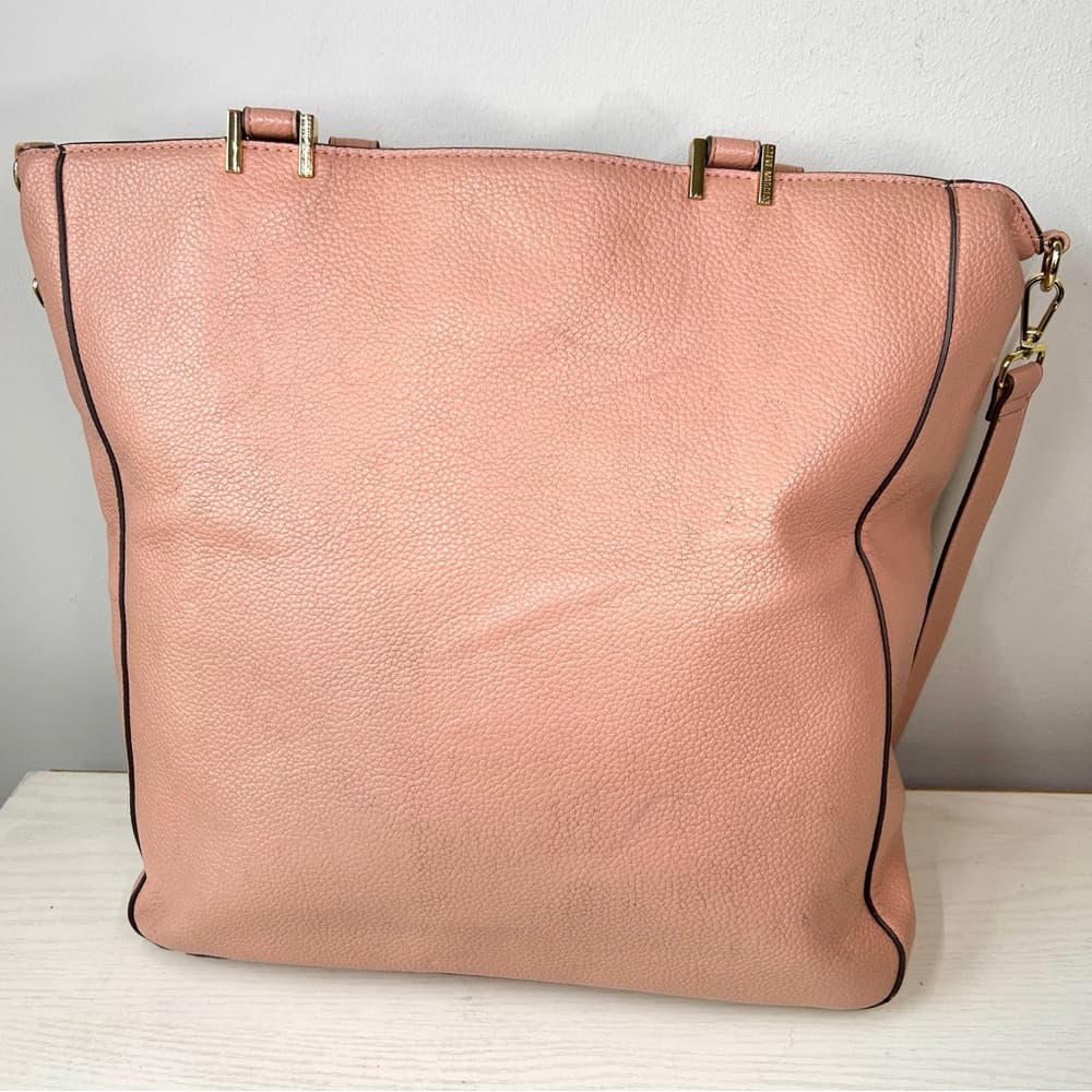 Soft Pink Steve Madden Faux Leather Shoulder Bag w/Crossbody Strap - Thumbnail 4