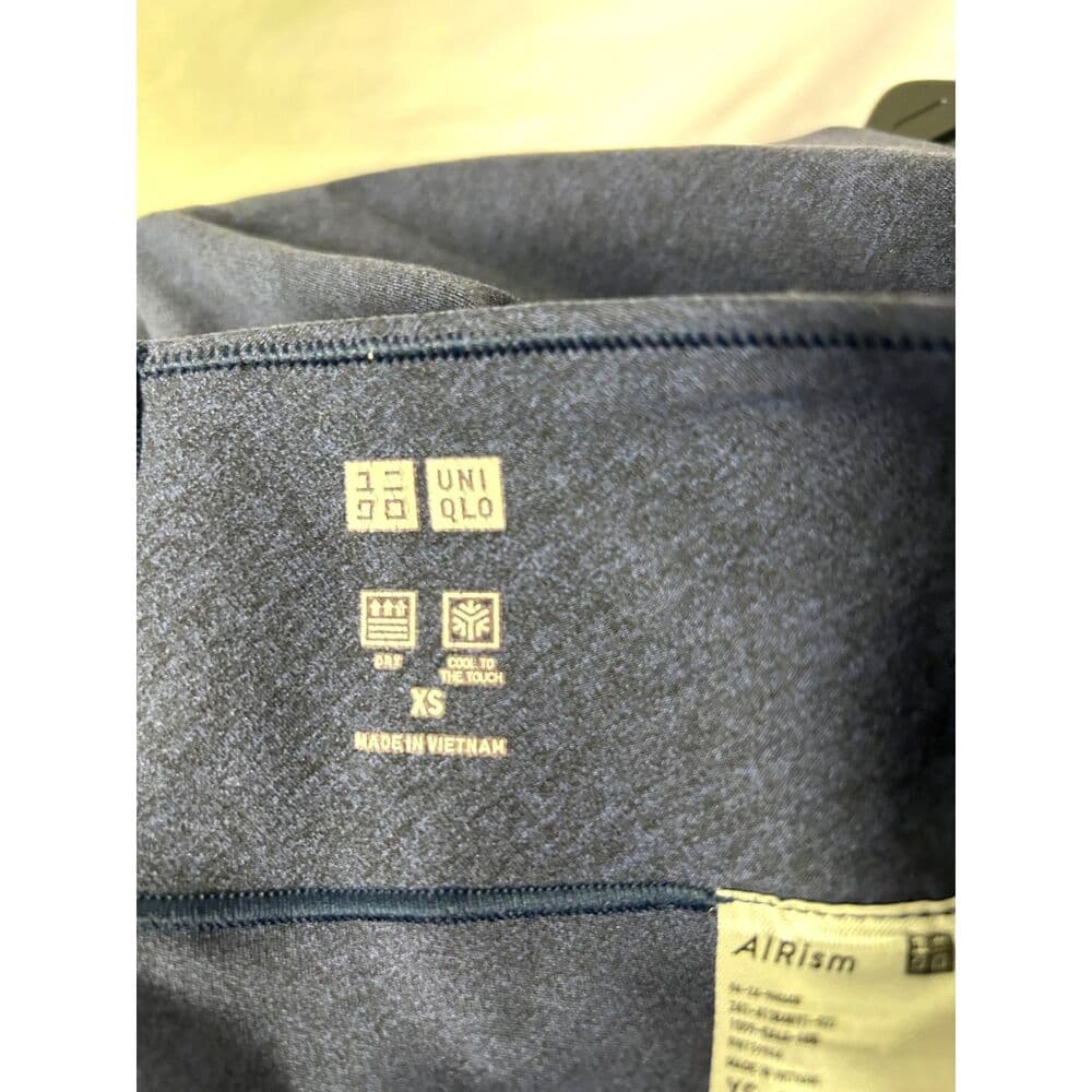 Uniqlo Heathered Navy Blue Capri Leggings XS - Thumbnail 4