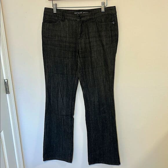 Michael Kors Women's Black Boot Cut Jeans 6P - Thumbnail 6