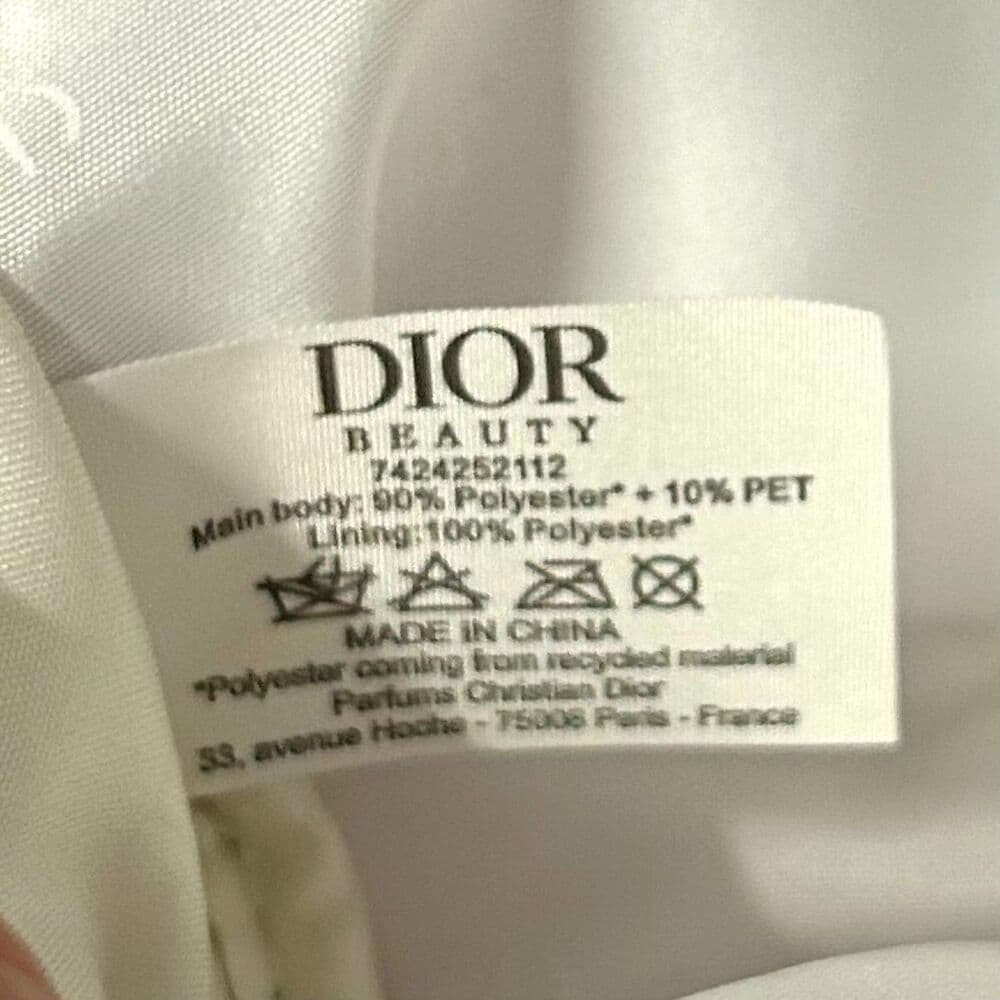 Christian Dior Holiday 2024 Limited Edition Cosmetic Pouch Gold Charm