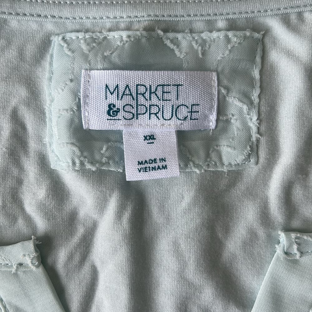 Market and Spruce Light Blue Sleeveless Women's Top XXL - Thumbnail 3