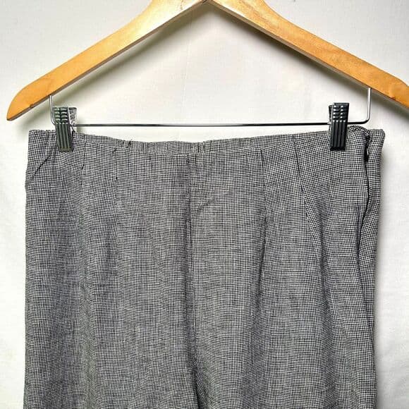 Chico's Design black and white houndstooth elastic-waist pants Size 2 - Thumbnail 11