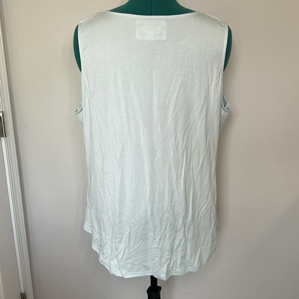 Market and Spruce Light Blue Sleeveless Women's Top XXL - Thumbnail 2