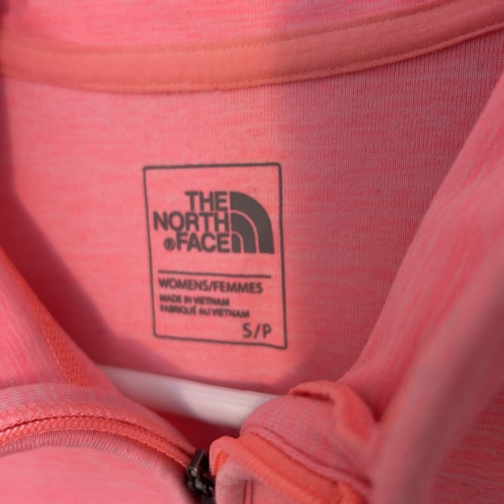 The North Face Pink Quarter-Zip Pullover Size S