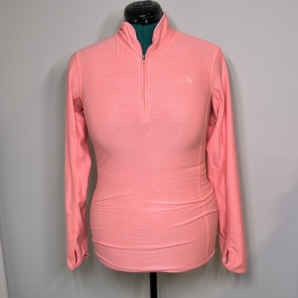 The North Face Pink Quarter-Zip Pullover Size S - Thumbnail 3