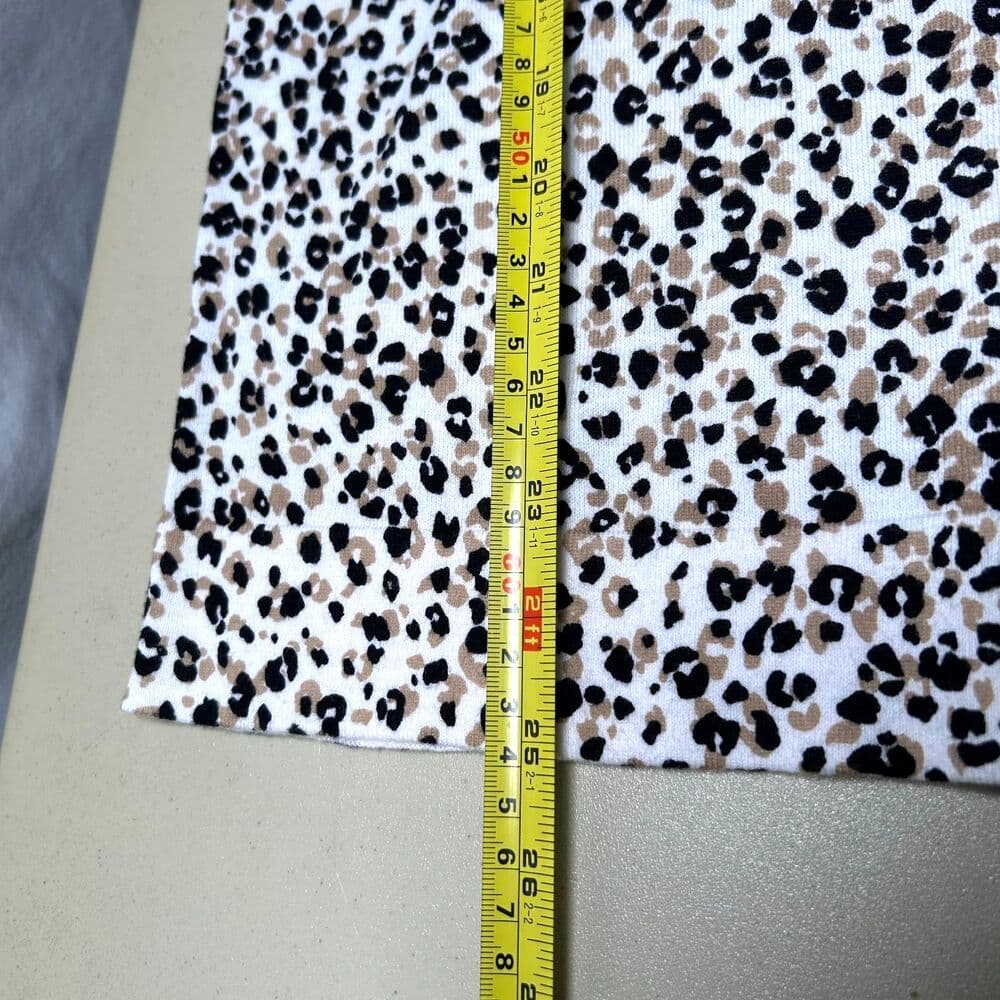 NWT J.Crew Mixed-Leopard Teddie Sweater 100% Cotton Small - Thumbnail 5