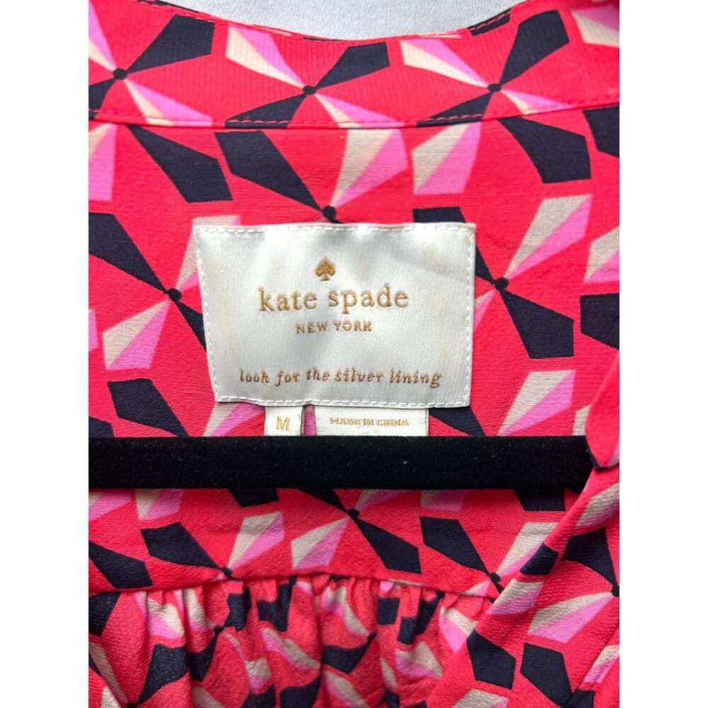 Kate Spade New York Silk Drawstring Dress Medium