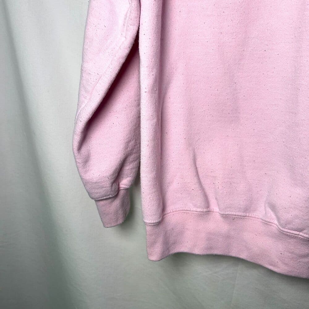 pink crewneck "Sweatpants, wine, & true crime"sweatshirt Small