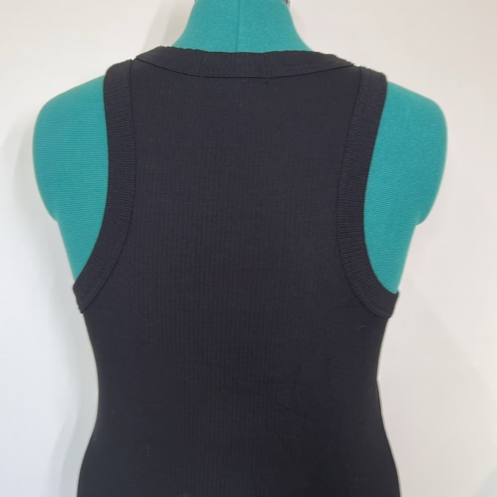 Banana Republic Black Jersey Tank Dress Size M - Thumbnail 2