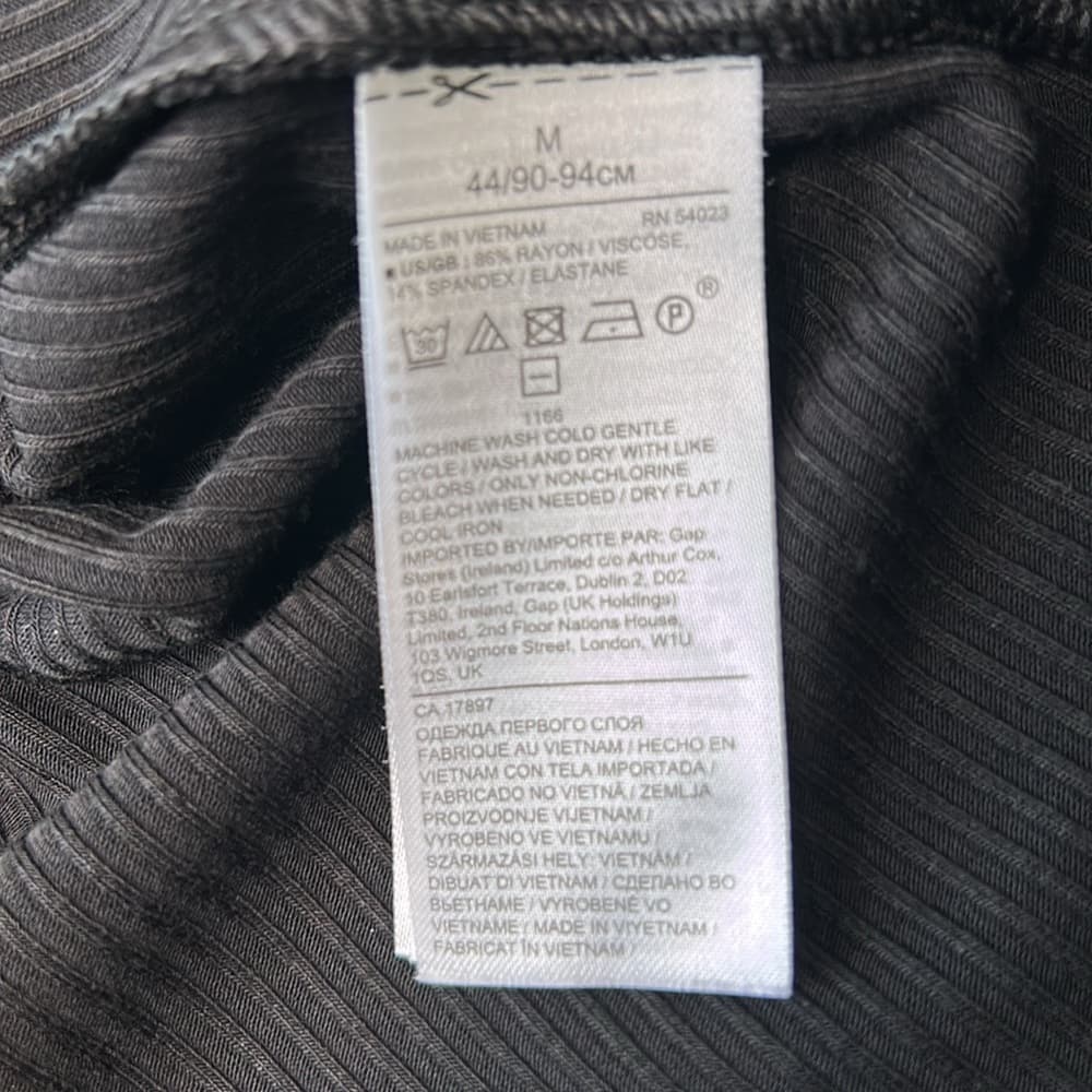 Banana Republic Black Jersey Tank Dress Size M - Thumbnail 5
