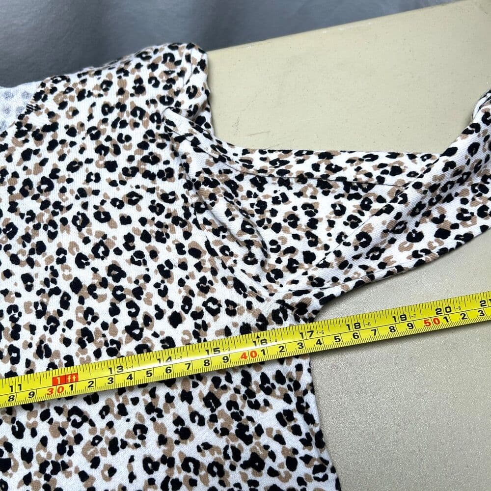 NWT J.Crew Mixed-Leopard Teddie Sweater 100% Cotton Small - Thumbnail 6