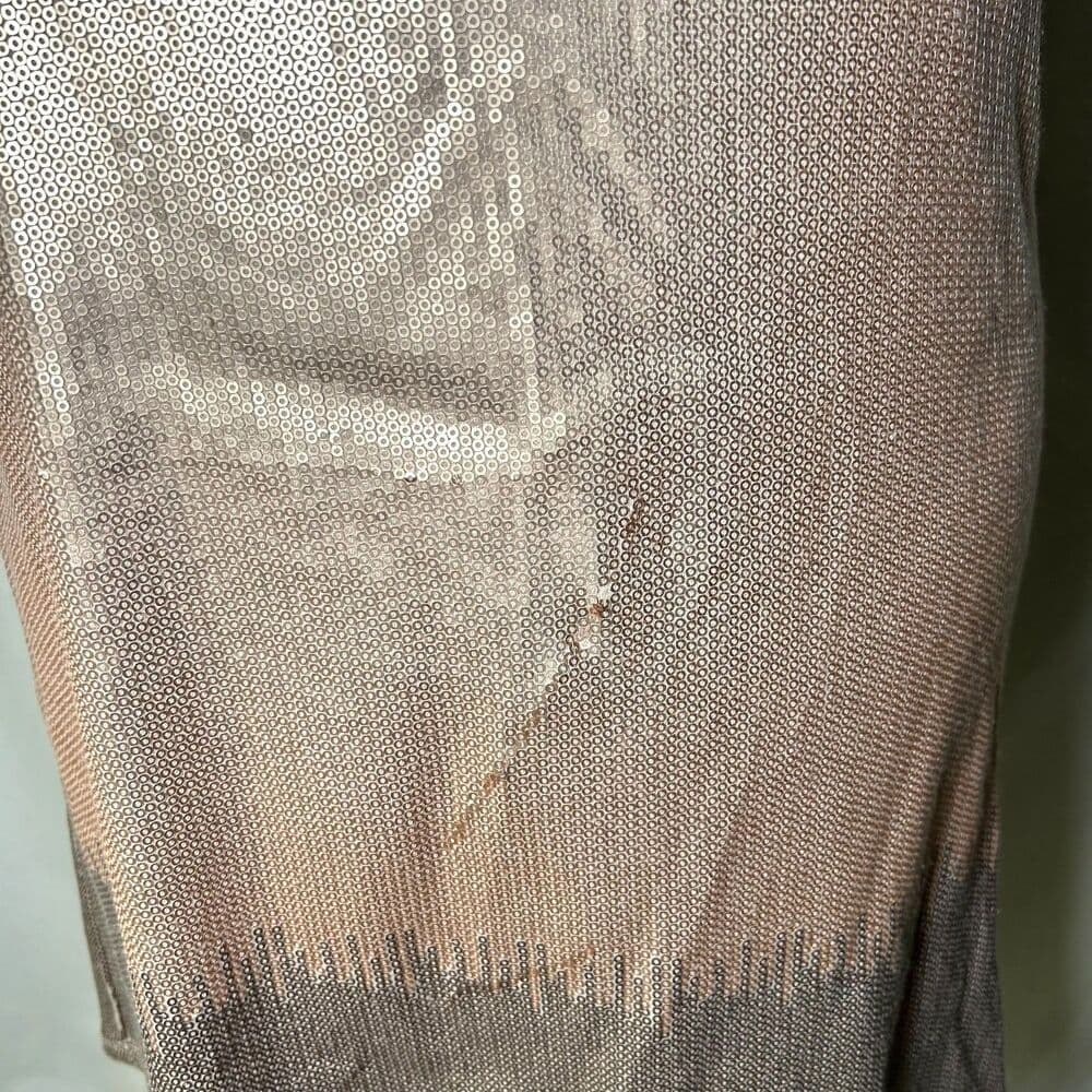 Free People Drenched in Sequins ombré metallic plunge back mini dress - Thumbnail 8