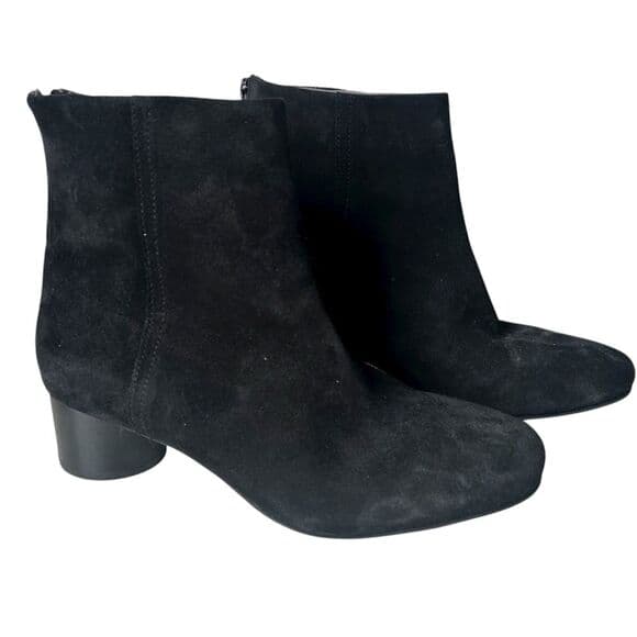 Seychelles Black Suede Ankle Boots size 8 Zip Closure - Thumbnail 9