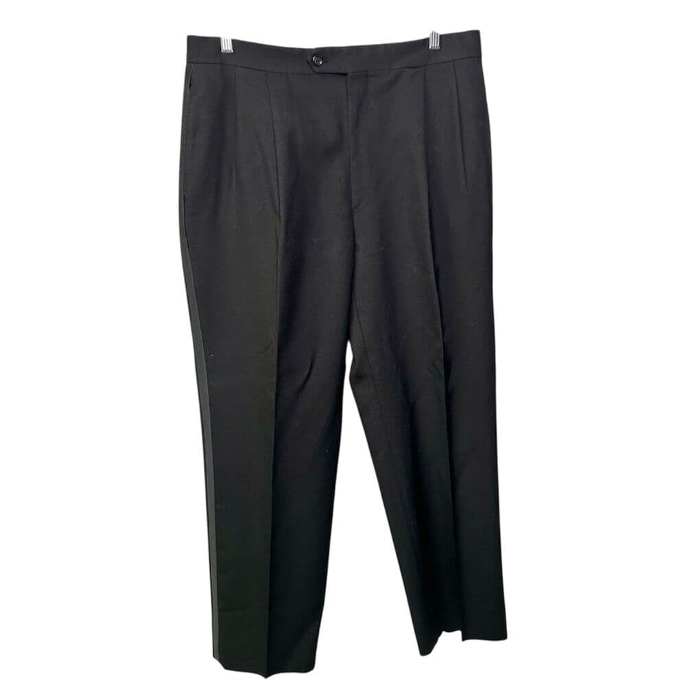 Jos. A. Bank Classic Black Tuxedo — Satin Peak Lapel 43/34 - Thumbnail 3