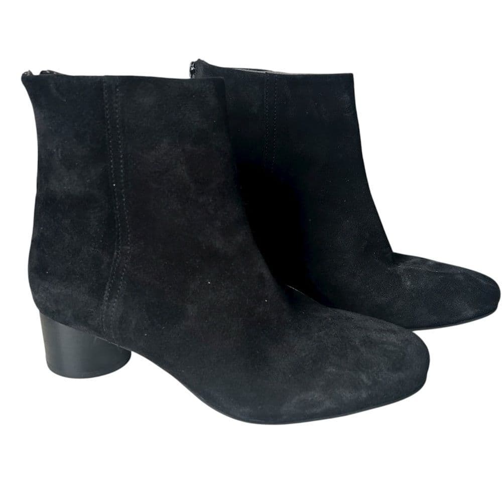 Seychelles Black Suede Ankle Boots size 8 Zip Closure - Thumbnail 8