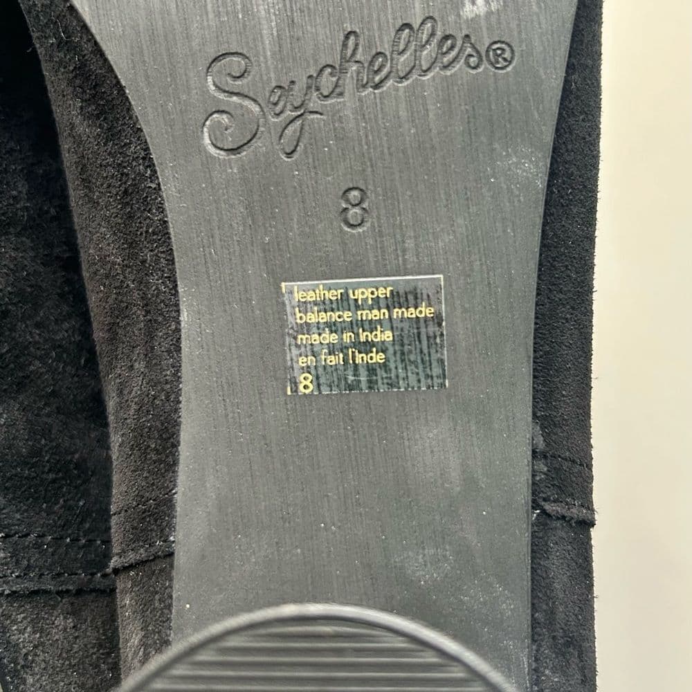 Seychelles Black Suede Ankle Boots size 8 Zip Closure - Thumbnail 6