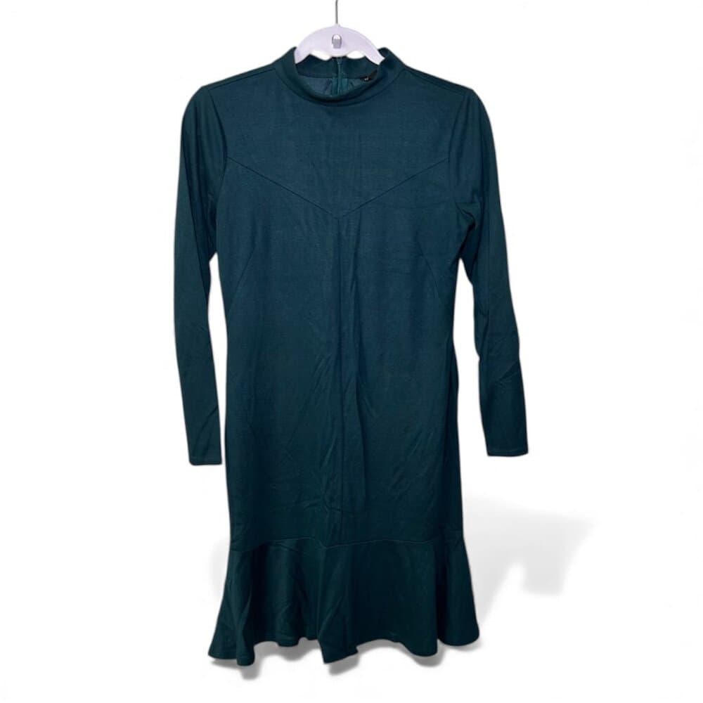 Ann Taylor Emerald Green Long Sleeve Dress Size 4 - Thumbnail 9