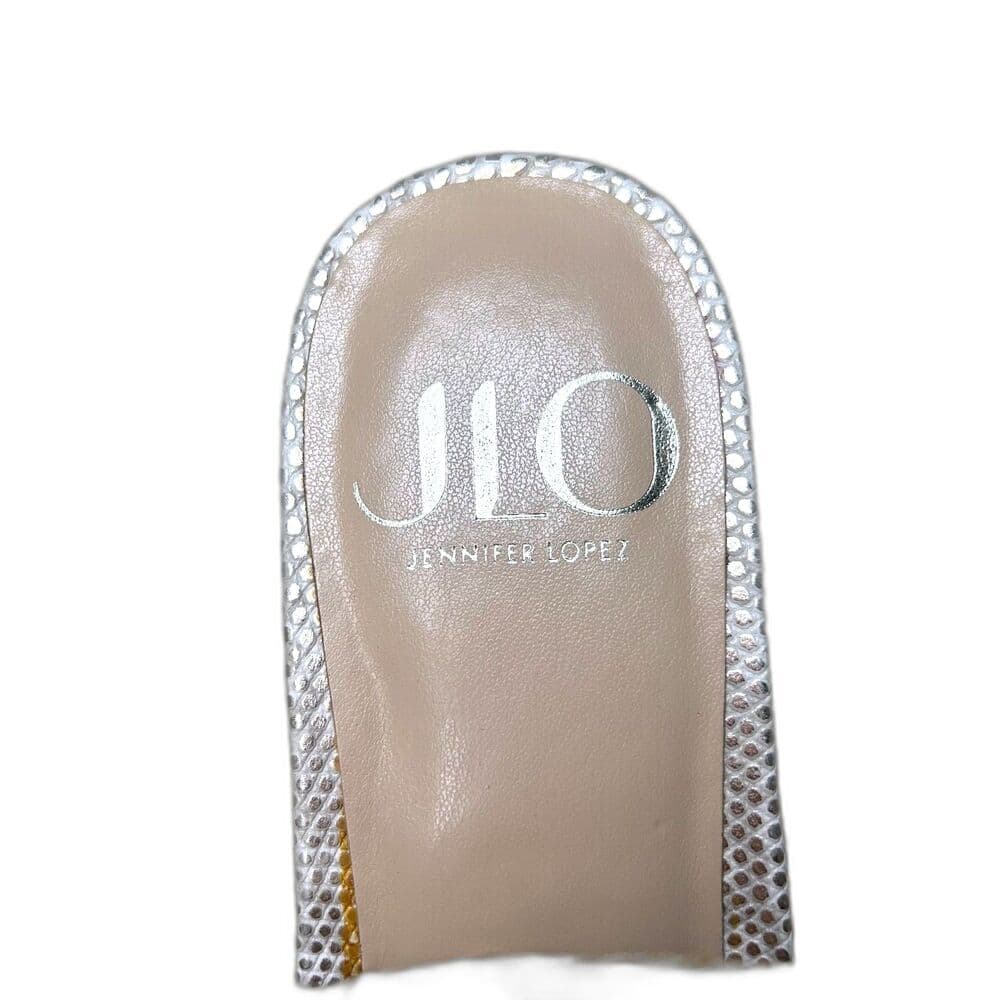 Jennifer Lopez strappy snakeskin sandals featuring studded straps size 9.5 - Thumbnail 3