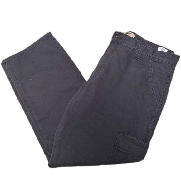 Wrangler Authentics Black Fleece-Lined Cargo Pants 36x30 - Thumbnail 10