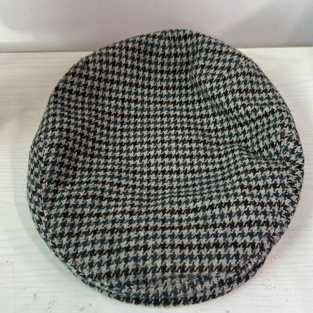 Vintage Dunn & Co Classic Houndstooth Newsboy Cap - Thumbnail 3