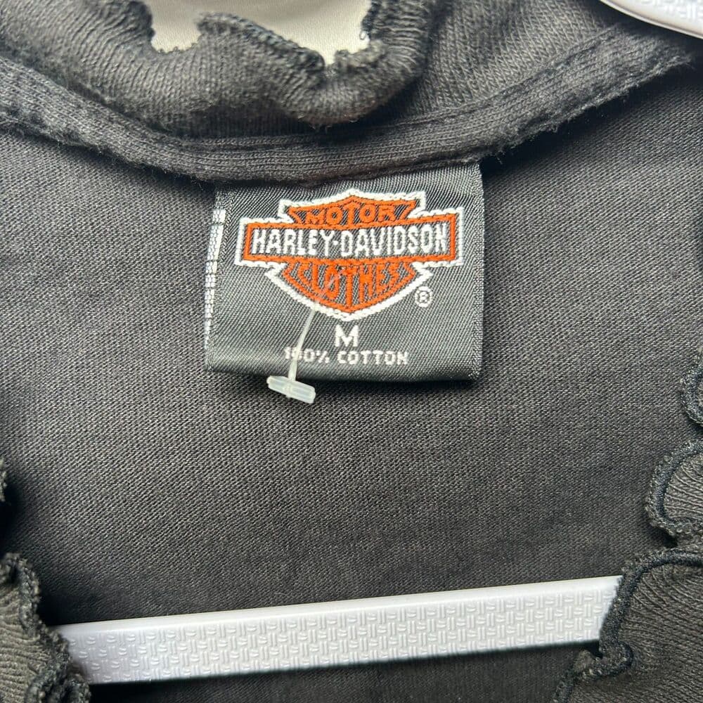 Vintage 1994 Harley-Davidson Coopersburg t-shirt custom cropped and modified Med - Thumbnail 3